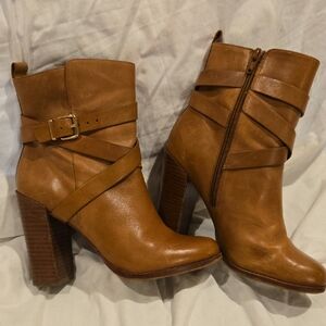 Aldo Tan Leather Ankle Boots